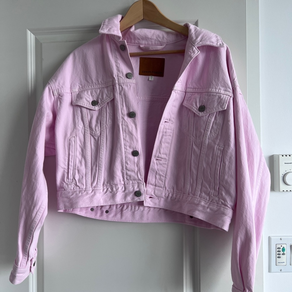 Denim Forum Pink Denim Jacket (The Bessie) SIZE M